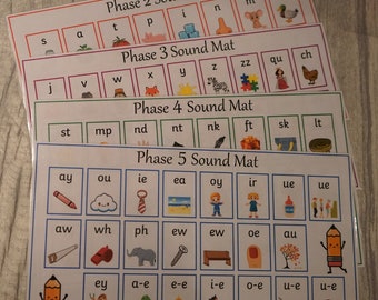 Phonics Sound Mats Bundle x4