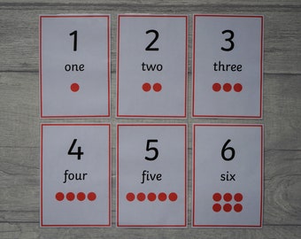 Large Number Flashcards 1-20