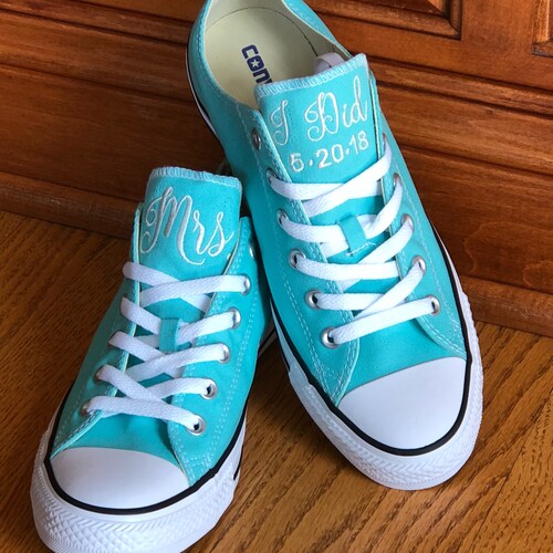 Bridal Shoes - Custom Converse - shops Low Tops - Bridal Converse - Wedding Party Shoes