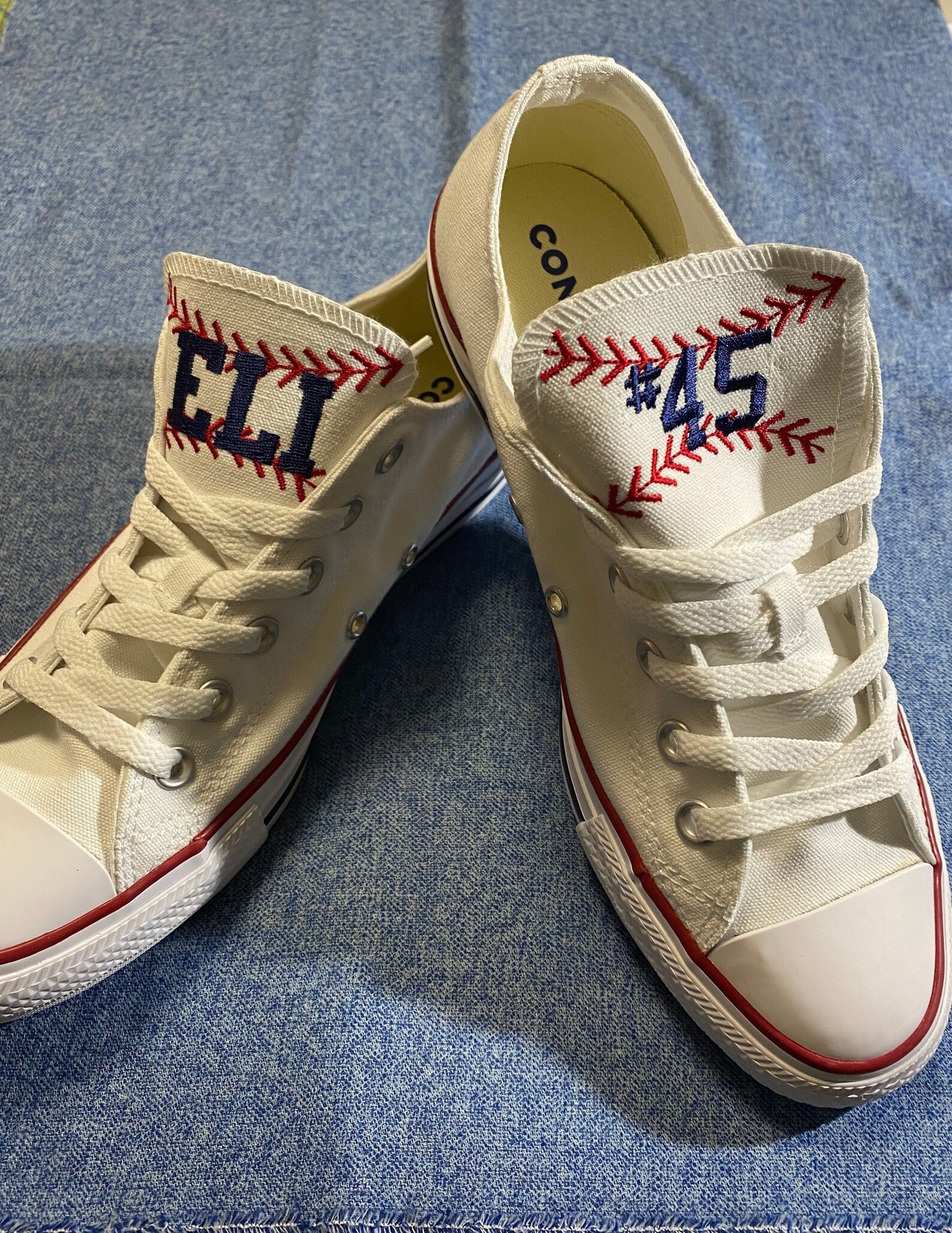 Baseball Shoes / Softball Shoes / Custom Converse / Monogram Etsy