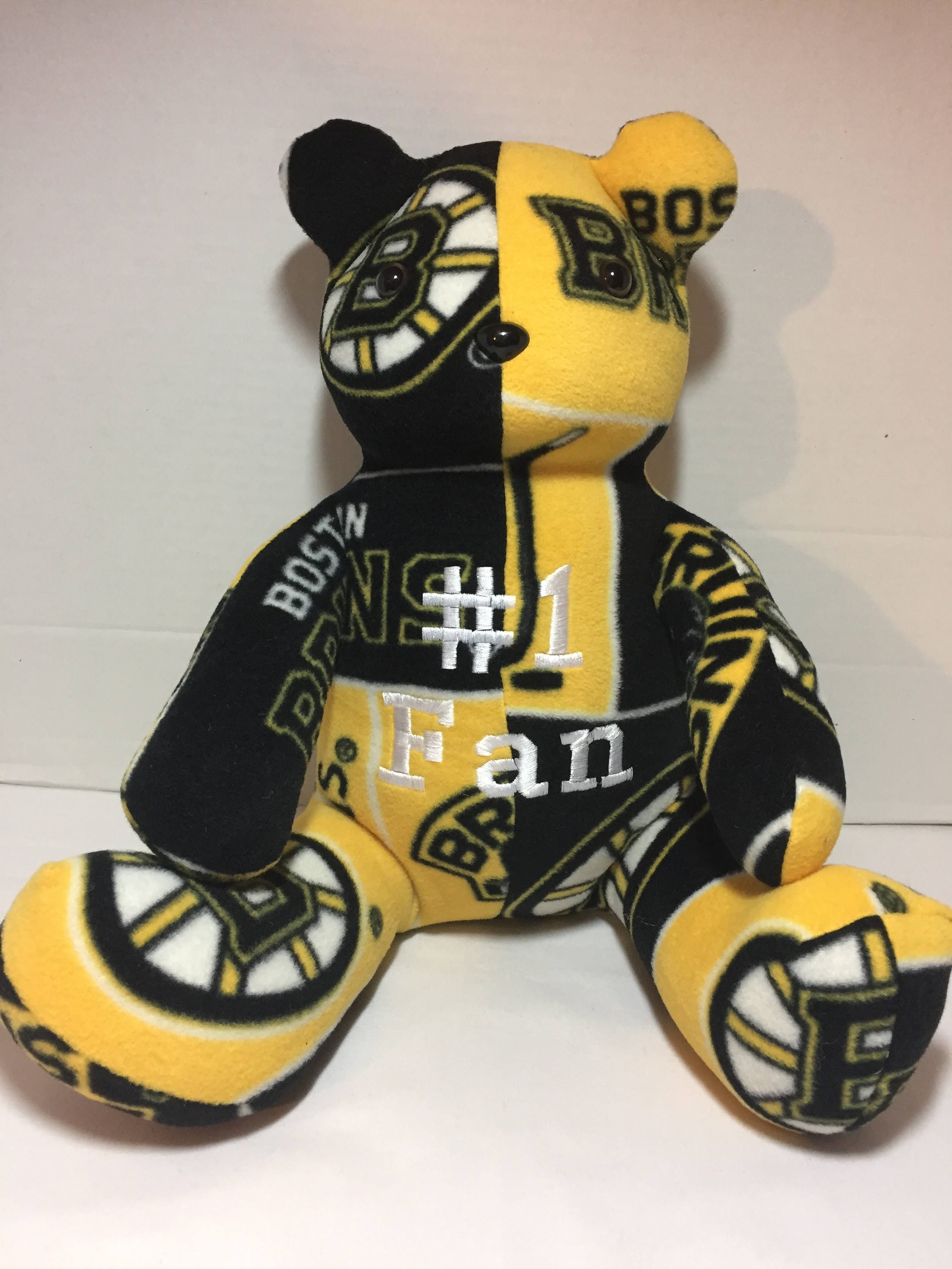 Boston Bruins Mascot Stuffed Animal / Boston Bruins Team Shirt Bear