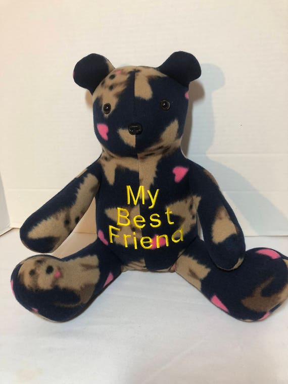 navy blue teddy bear