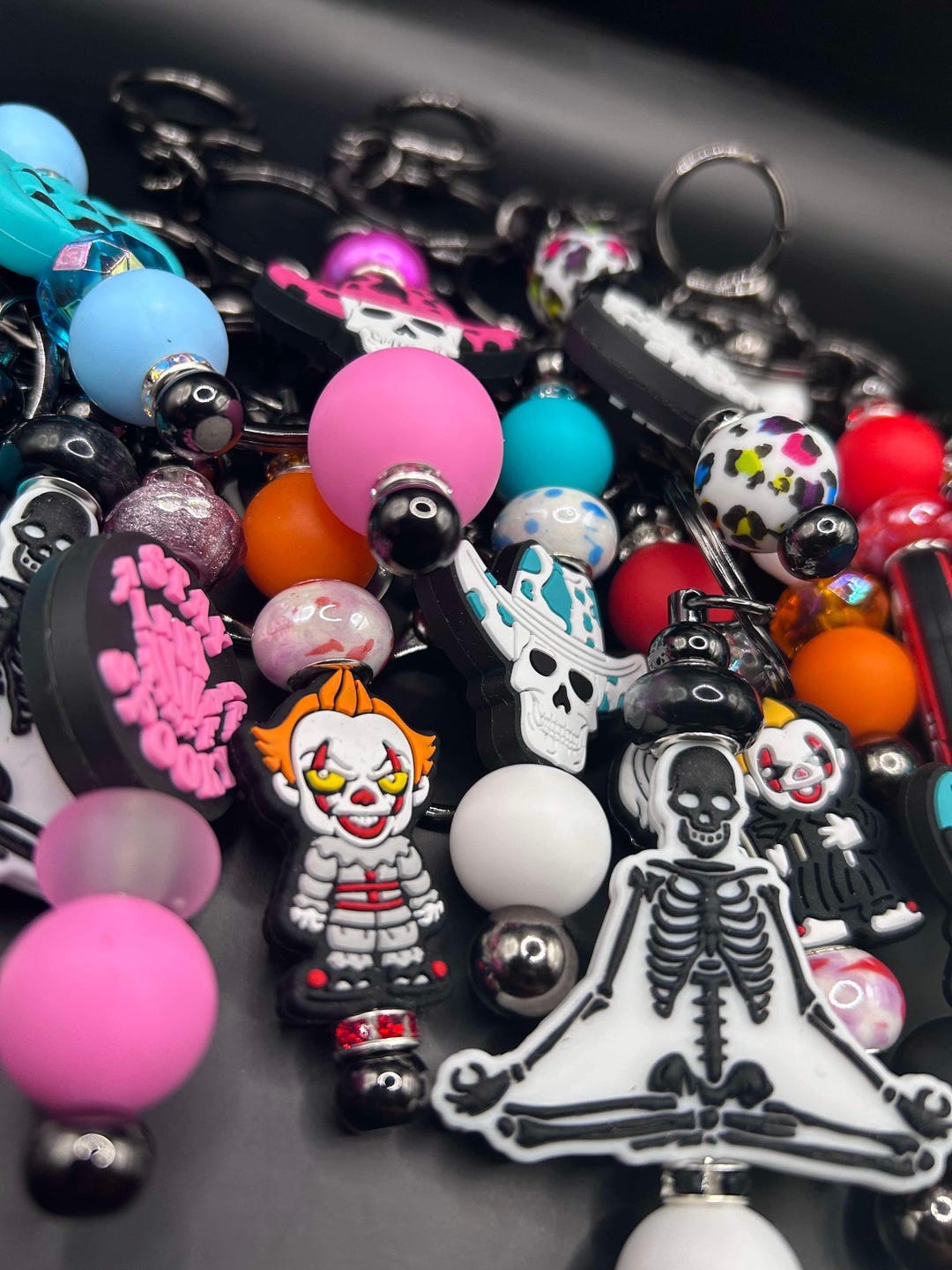 Beaded Keychains, True Crime, Spooky, Halloween, Spooky Keychain ...