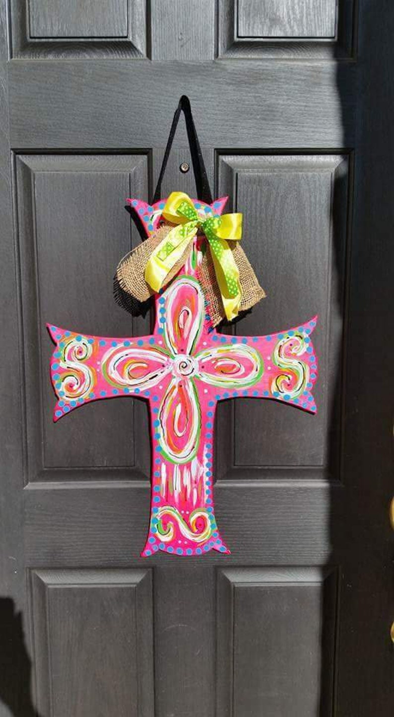 Wooden Cross Door Hangers