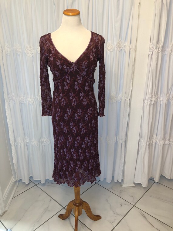 Betsy Johnson vintage sheer floral dress