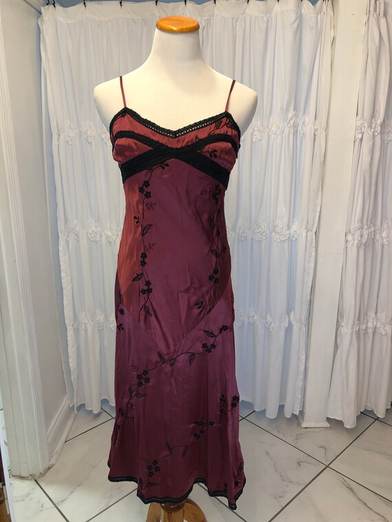Betsy Johnson vintage silk slip dress