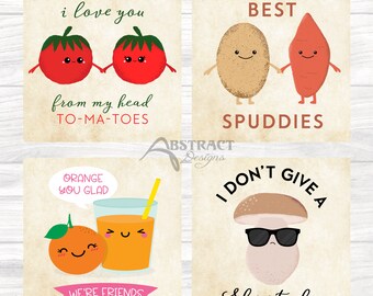 Funny Food Pun Magnets | Fridge Magnet | Food Pun | Magnet | Fun Magnet | Punny | Hard Plastic | Best Friends | Funny Gift
