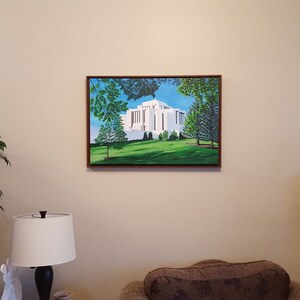 Cardston, Alberta Temple Original Acrylic Painting and Fine Art Giclée Prints image 4