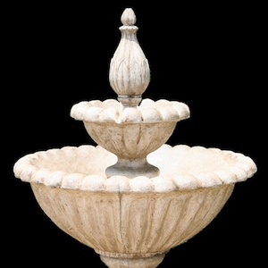 Solid Rock Stoneworks 2 Tier Tulip Urn Fountain- 54&quot; Tall- Buff