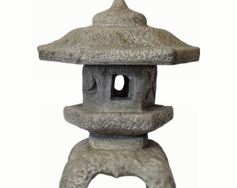 Solid Rock Stoneworks 3 Piece Japanese Lantern- Pre Aged