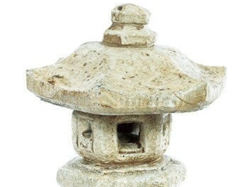 Solid Rock Stoneworks Japanese Lantern- 17in Tall- Buff