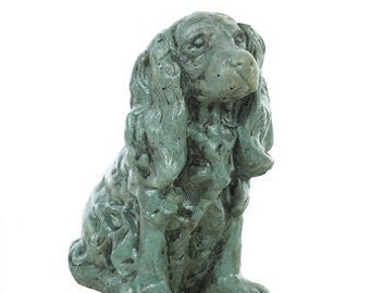 Solid Rock Stoneworks Long Ear Cocker Spaniel-  12in Tall- Indigo