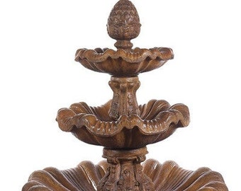 Solid Rock Stoneworks 3 Tier Pineapple- 54in Tall- Tobacco Rd