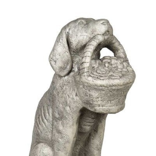 Solid Rock Stoneworks Jr Dog z koszykiem - 19 cali wysokości - wstępnie postarzany