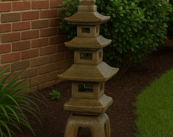 Pagoda Emperatriz de Solid Rock Stoneworks - 44 pulgadas de altura