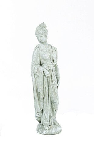 Solid Rock Stoneworks Small Greek Lady- 29in Tall- Marble Tone