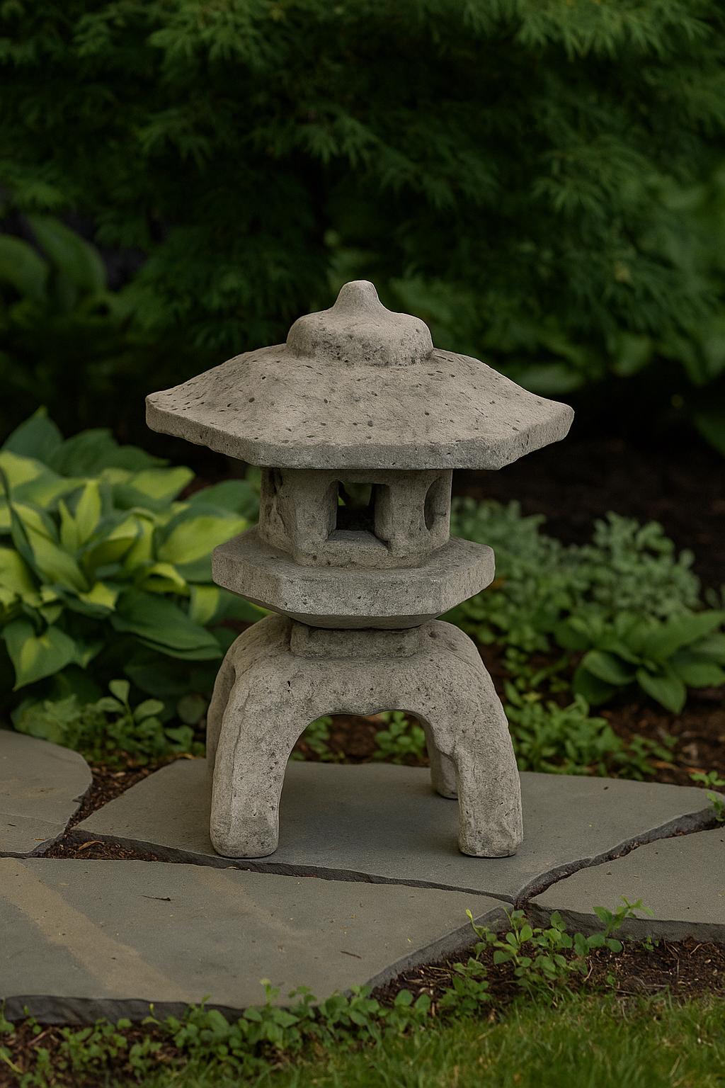 Solid Rock Stoneworks 3 Piece Japanese Lantern- Pre Aged - Etsy