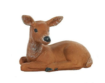 Solid Rock Stoneworks Resting Fawn- 12in Tall- Lifelike