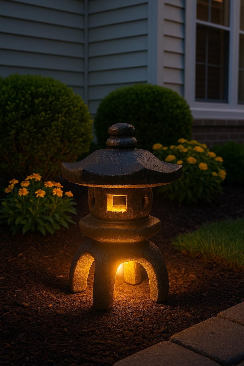 Solid Rock Stone Works Japanese Lantern - Thumbnail 3