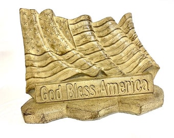 Solid Rock Stoneworks God Bless America- Desert Sand Brown