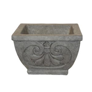 Solid Rock Stoneworks Normandy Jr Planter- 10in Tall- Pre Aged