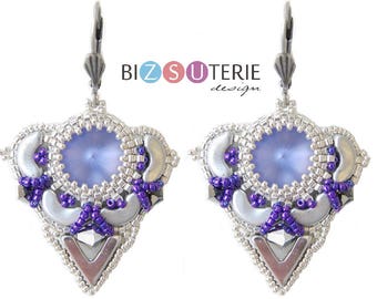 Nerina Ohrringe - Sofort Download Perlenmuster mit Arcos par Puca und AVA Perlen