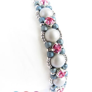Gamila set 4in1 - instant download beading pattern with 2 hole cabochons