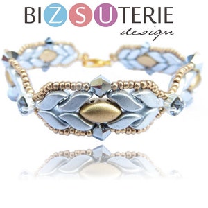 Eda bracelet - instant download beading pattern with StormDuo and IrisDuo beads