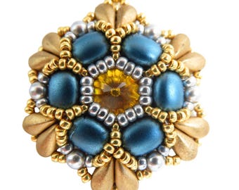 Nova series / Nolana pendant - instant download DIY beading pattern/tutorial in ENG
