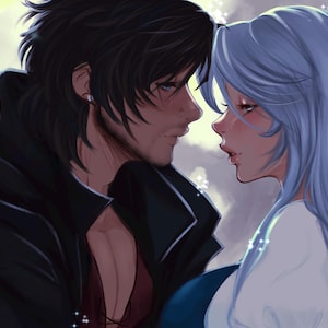 Clive and Jill Clive Rosfield Jill Warrick FF16 Art Print