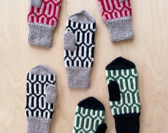 Zero Mittens (SV) - Svenska - Mönster för vantar - Vantar - Stickning - Direkt PDF-nedladdning