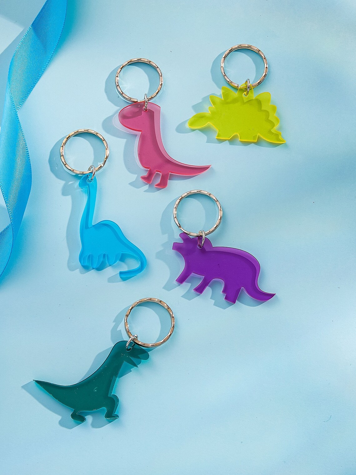Dinosaur Resin Keychain Keychain Accessory Shrinky Dink Etsy