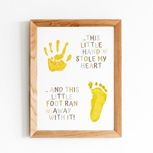 Handprint Art Craft / Love Valentines Day / Kids Baby Kids Child DIY / Card Gift Memory / Baby Keepsake Ideas / Footprint Art