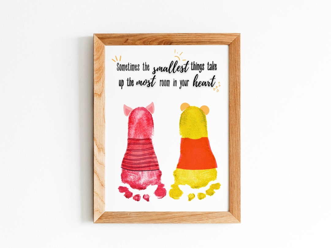 Love Quote Footprint / Handprint Craft Art / Footprint Memory / Baby