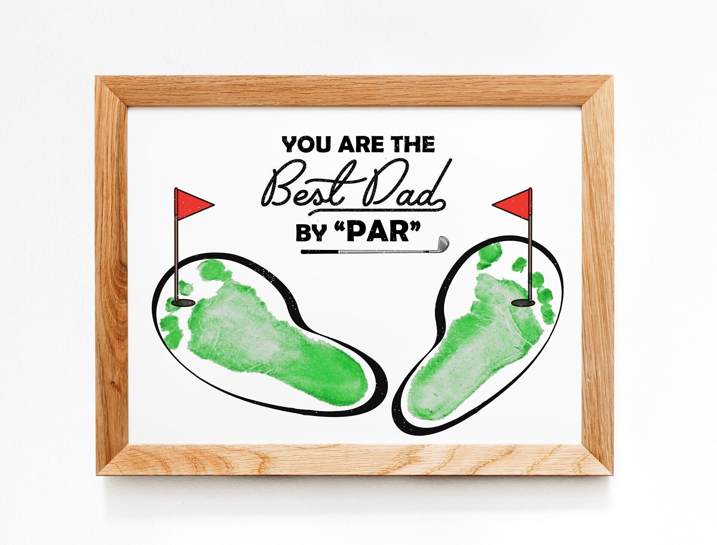 Dad Footprint Handprint Craft for Fathers Day Gift Printable - Etsy