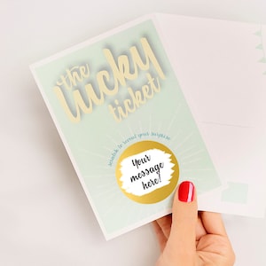 Card Gifts for Men⎪Original Customized Scratch off Card Boyfriend Trip Reveal⎪Surprise Ticket . Lucky card for husband .