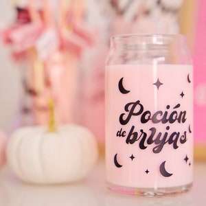 Decoración de Halloween Brujas Lunas Poción | Adhesivo con o sin vaso | Halloween Ornaments | Vinyl Decal | With or without beer glass can