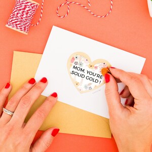 Carte Fête des Mères . Carte à Gratter . Je t'aime Maman