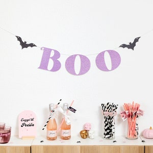 Halloween Banner Boo Banner Halloween Garland Halloween Decoration