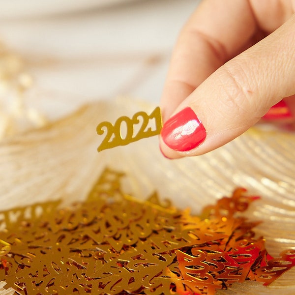 2021 Confetti  | New Years Confetti | New Years Eve Party Decorations | Happy New Year Table Decorations 2021