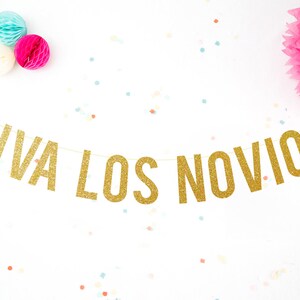 Viva los novios . Viva las novias . Guirnalda boda . Guirnalda letras . Love glitter wedding garland .