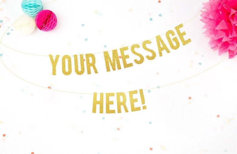 Custom Letter Banner . Customised Letter Garland . Etsy