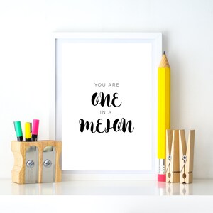 Wall Art Print . One in a Melon .