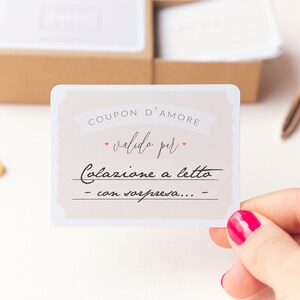Regalo San Valentino per uomo originale personalizzato  |  Coupon San Valentino Coppia Fidanzato Italiano