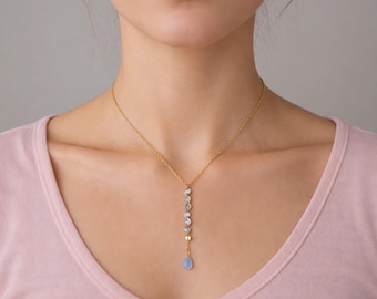 Rose Gold and Opal Necklace