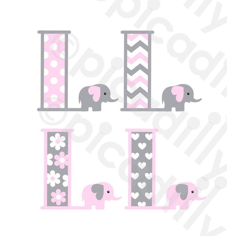 Download Clip Art Elephant Font Svg Png Baby Girl Elephant Monogram Svg Letter L Baby Elephant Monogram L Elephant Digital File Elephant Clip Art Nursery Art Collectibles