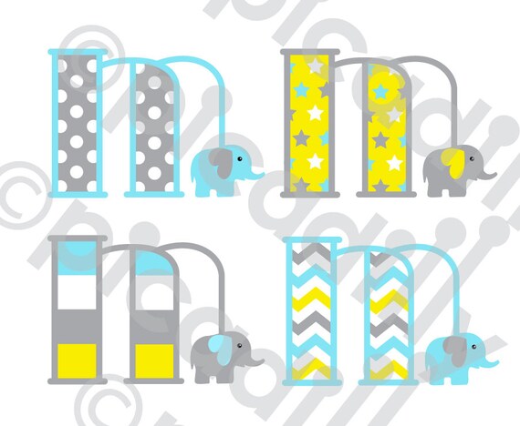 Download Baby Boy Elephant Font SVG PNG Elephant Monogram Svg Cut File | Etsy