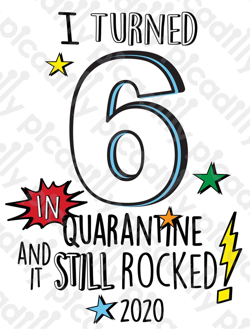 Boys 6th Birthday in Quarantine SVG Kids 6th Quarantine | Etsy