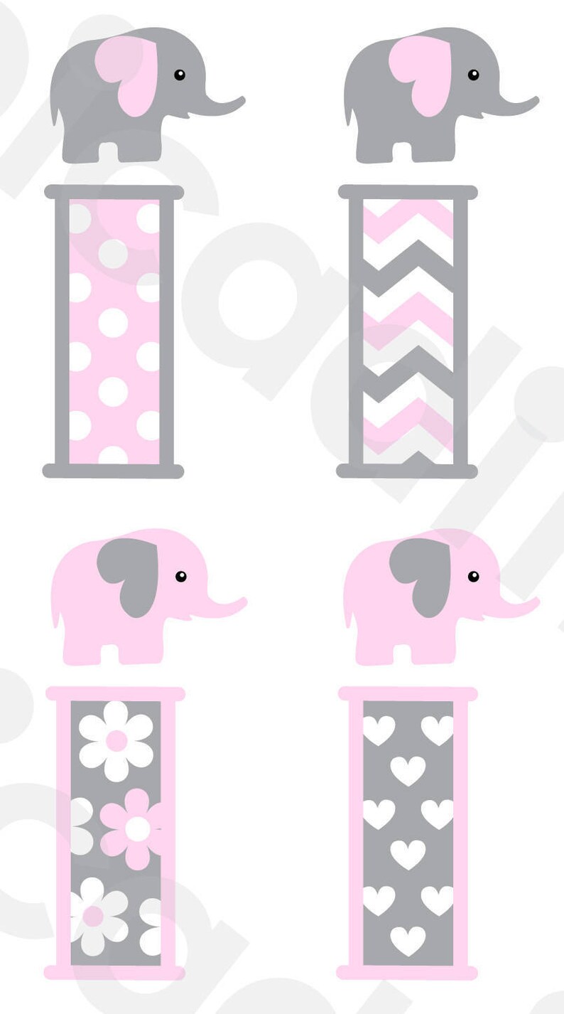 Download Clip Art Elephant Font Svg Png Baby Girl Elephant Monogram Svg Letter I Baby Girl Monogram I Svg Baby Girl Elephant Clip Art Nursery Digital File Art Collectibles