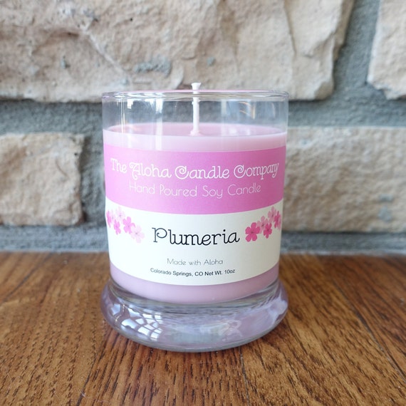 Soy Candle - PLUMERIA - 10oz